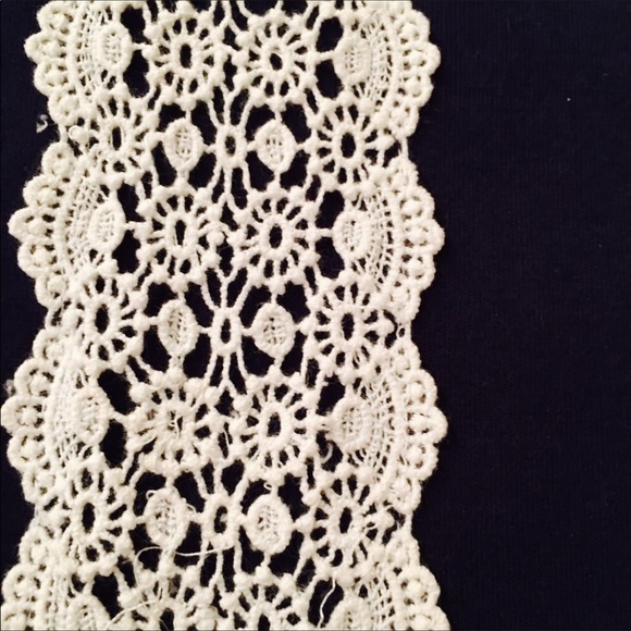 Hartstrings Navy Knit Dress, Lace, 18 mo. - Picture 3 of 6